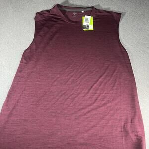 NWT Dicks Sporting Goods DSG Men's Activewear Sleeveless T-Shirt XL Burgundy